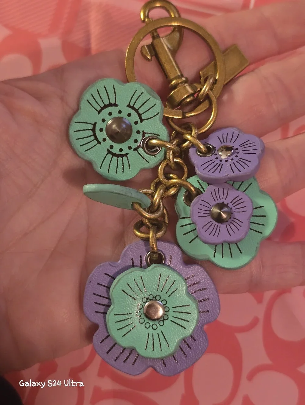 Flower Bag Charm/ Keychain NEW
